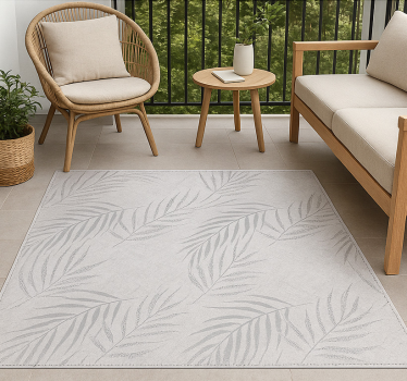 Tapete vinílico para exterior folhas de palmeira sutis - TenStickers
