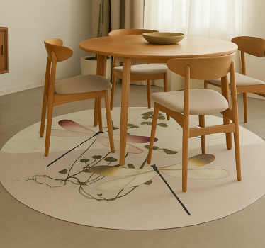 Tapete vinílico para sala de jantar colagem de natureza prensada - TenStickers