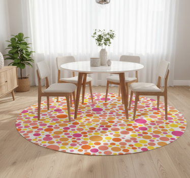 Tapete vinílico para sala de jantar bolhas quentes - TenStickers