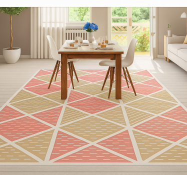 Tapete vinílico para sala de jantar estilo gráfico escandinavo - TenStickers