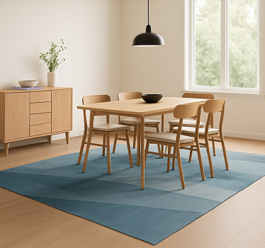 Tapete vinílico para sala de jantar gradiente geométrico abstrato - TenStickers