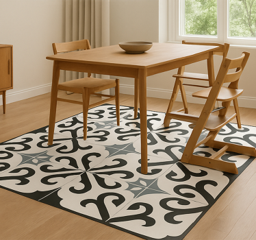 Tapete vinílico para sala de jantar stokke tripp trapp - TenStickers
