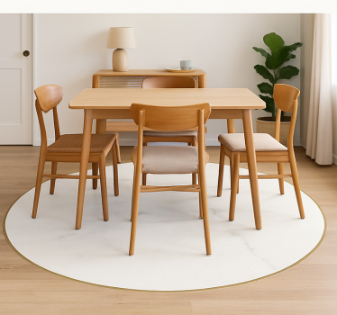 Tapete vinílico para sala de jantar veio de mármore branco - TenStickers