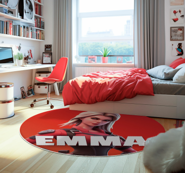 Tapete vinílico para quarto personagem feminina de videogame - TenStickers
