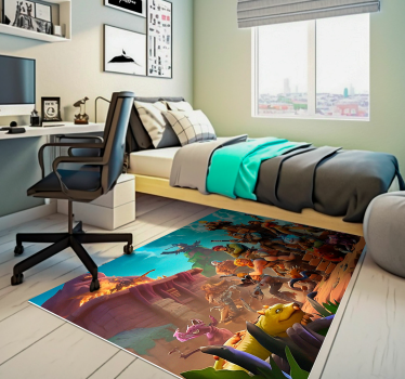 Tapete vinílico para quarto personagens posando vitoriosos - TenStickers