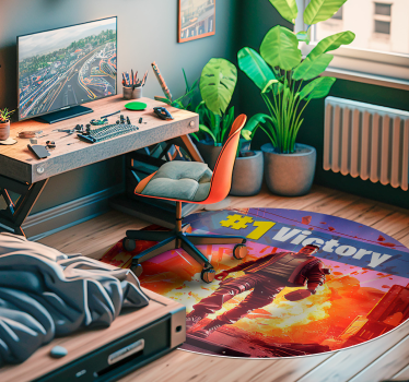 Tapete vinílico para quarto soldado de videogame venceu - TenStickers