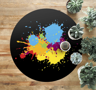 Tapete vinílico juvenil manchas coloridas - TenStickers