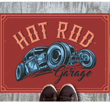 Tapete vinílico vintage tema hot rod - TenStickers