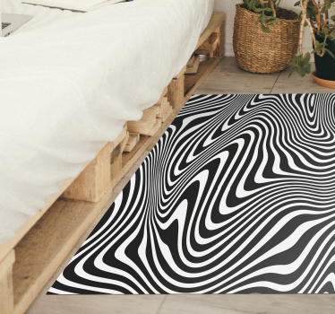 Tapete zebra com estampa animal com efeito 3d - TenStickers