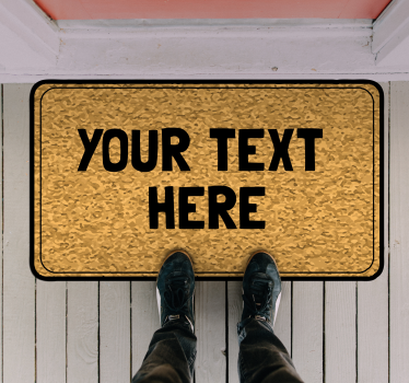 Tapetes feitos sob medida para entrada de texto - TenStickers