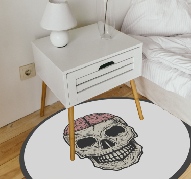 Tapetes para adolescentes cérebro e crânio para quartos - TenStickers