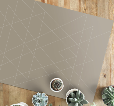 Triângulos nórdicos mosaico vinil piso - TenStickers