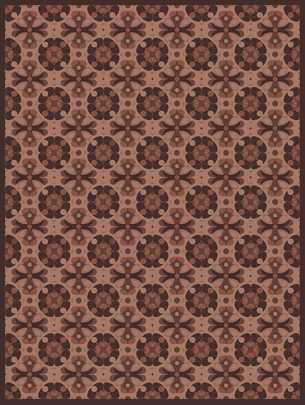 Tapete vinílico azulejos mocha mousse - TenStickers