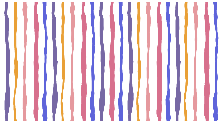 Tapete vinílico casa de banho listras largas coloridas - TenStickers