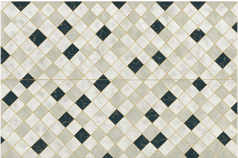 Tapete vinílico sala de estar ladrilhos de cimento tons de cinza - TenStickers