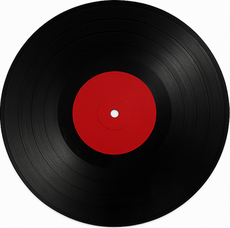 Tapete vinílico para sala de jantar disco de vinil gigante - TenStickers