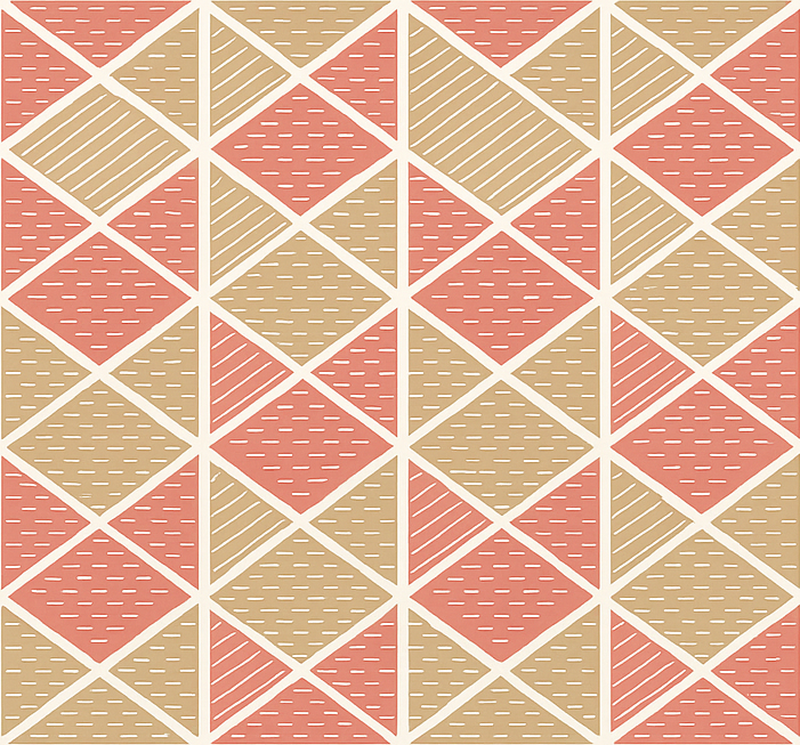 Tapete vinílico para sala de jantar estilo gráfico escandinavo - TenStickers