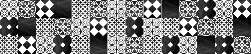 Tapete vinílico azulejos cementina ardesia - TenStickers