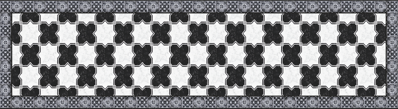 Tapete vinílico azulejos xadrez de mármore - TenStickers