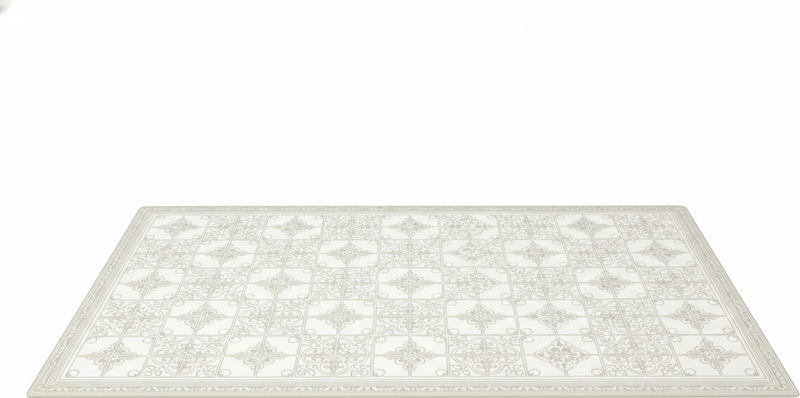 Tapete vinílico cozinha baunilha clássica - TenStickers