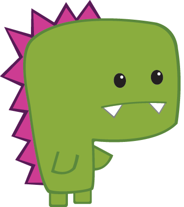 Tapete vinílico de animais minisaurio verde - TenStickers