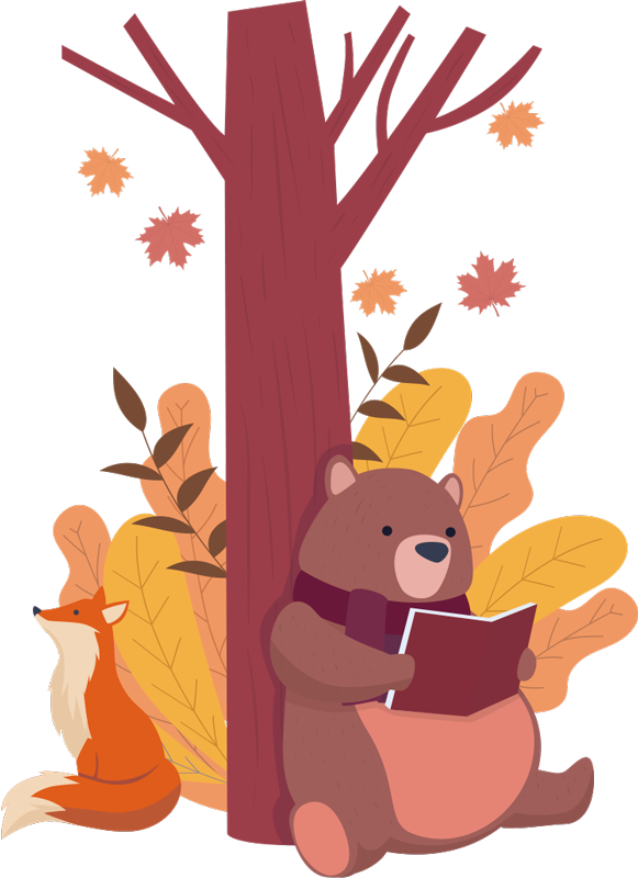 Tapete vinílico de animais Árvore com animais - TenStickers