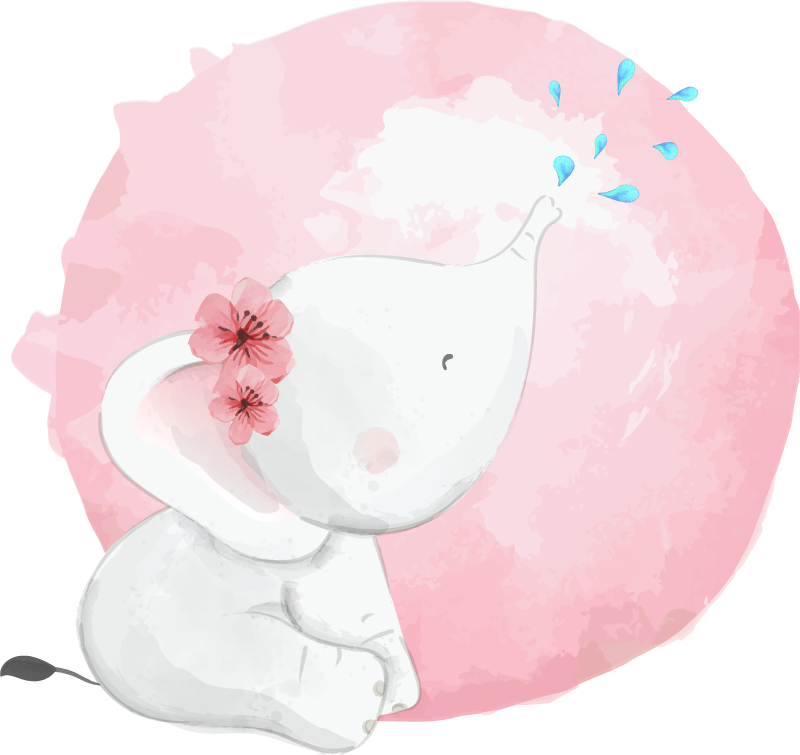 Tapete vinílico de animais África selvagem para meninas - TenStickers