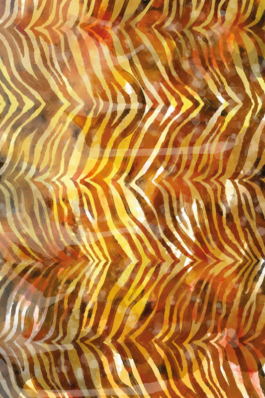 Tapete vinílico de animais zebra textura aquarela - TenStickers