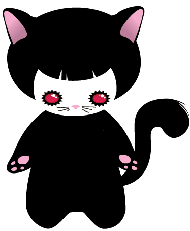 Tapete vinílico de animais monstro de gato bebê - TenStickers