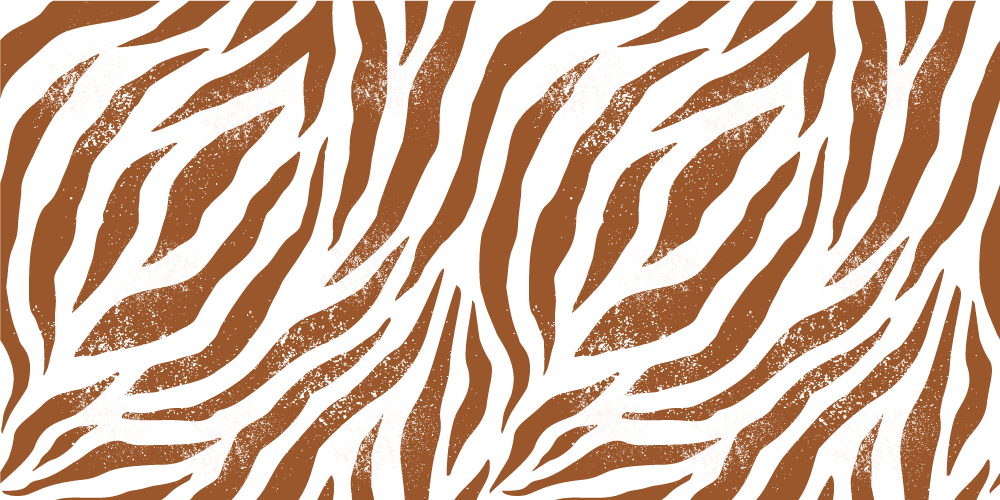 Tapete vinílico de animais estampa zebra marrom - TenStickers
