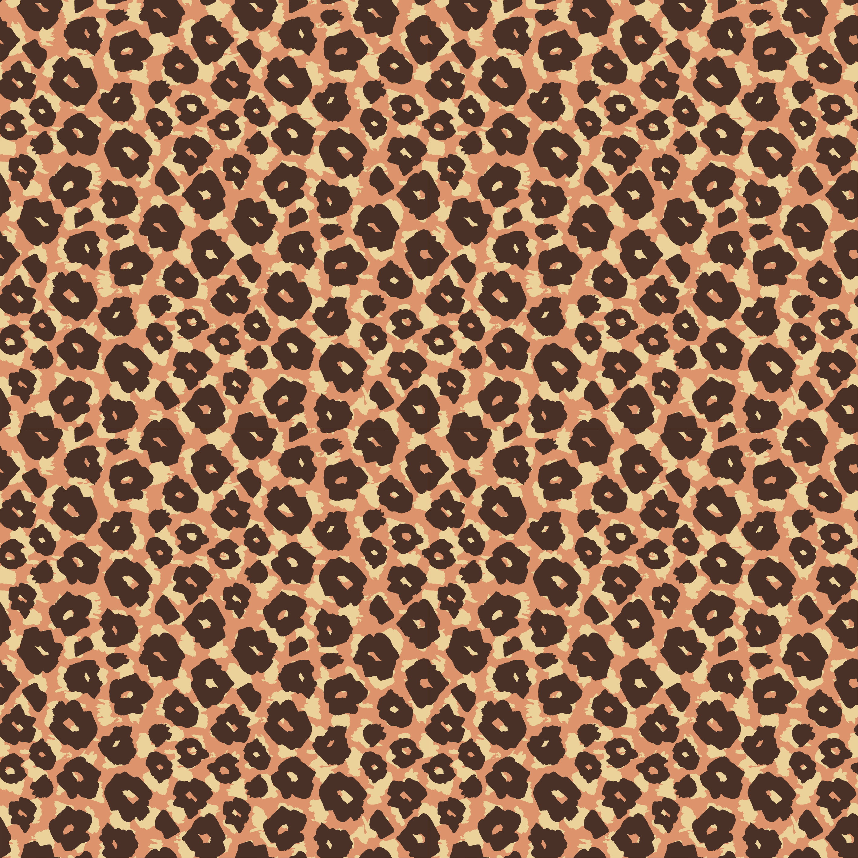 Tapete vinílico de animais imitação de leopardo aveludado - TenStickers
