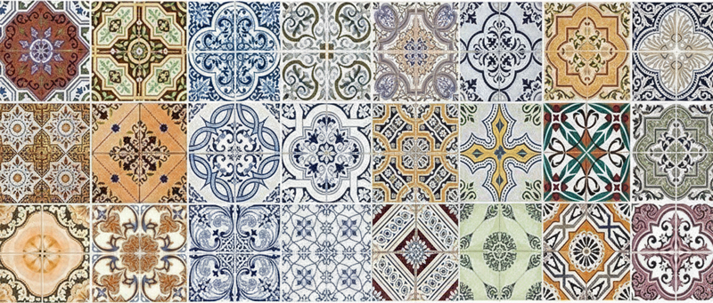 Tapete vinílico cozinha estilo mediterrâneo eclético - TenStickers