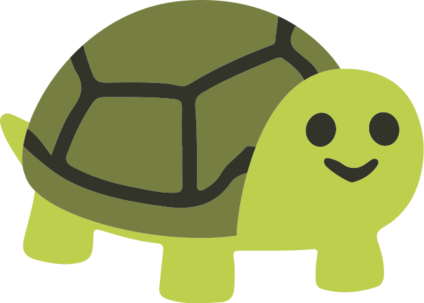 Tapete vinílico de animais tartaruga sorridente - TenStickers