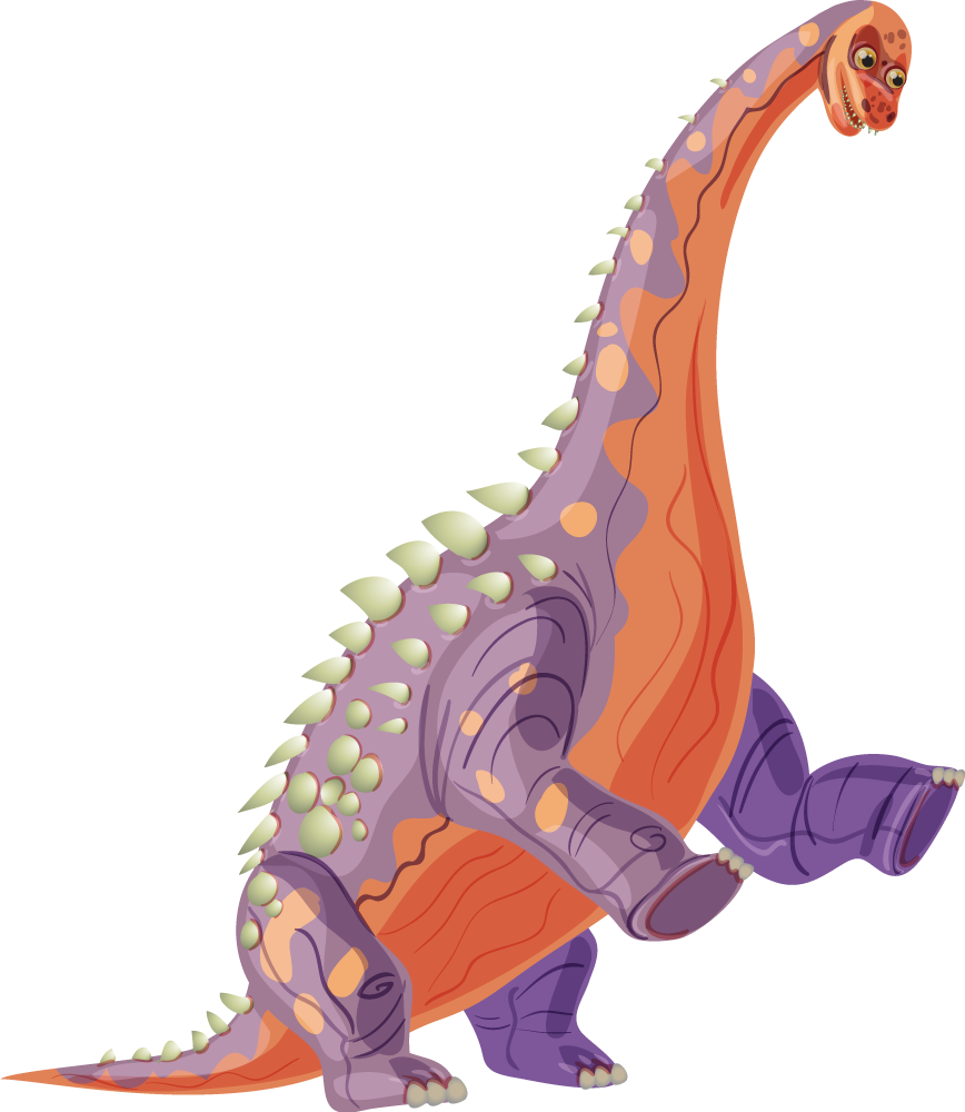 Tapete vinílico de animais personagem dino colorido - TenStickers