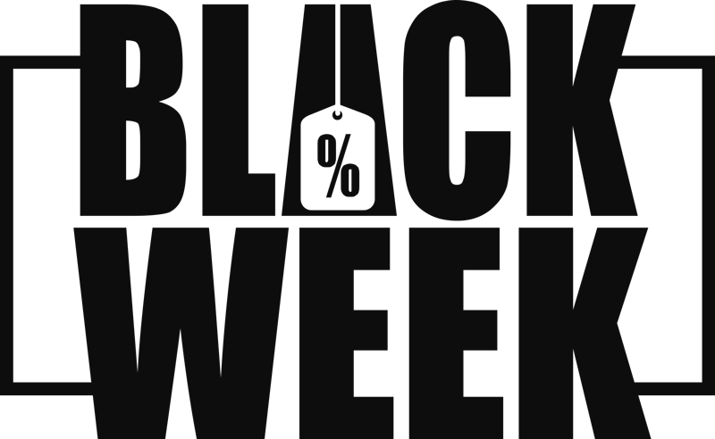 Tapete em vinil black friday para vitrine - TenStickers