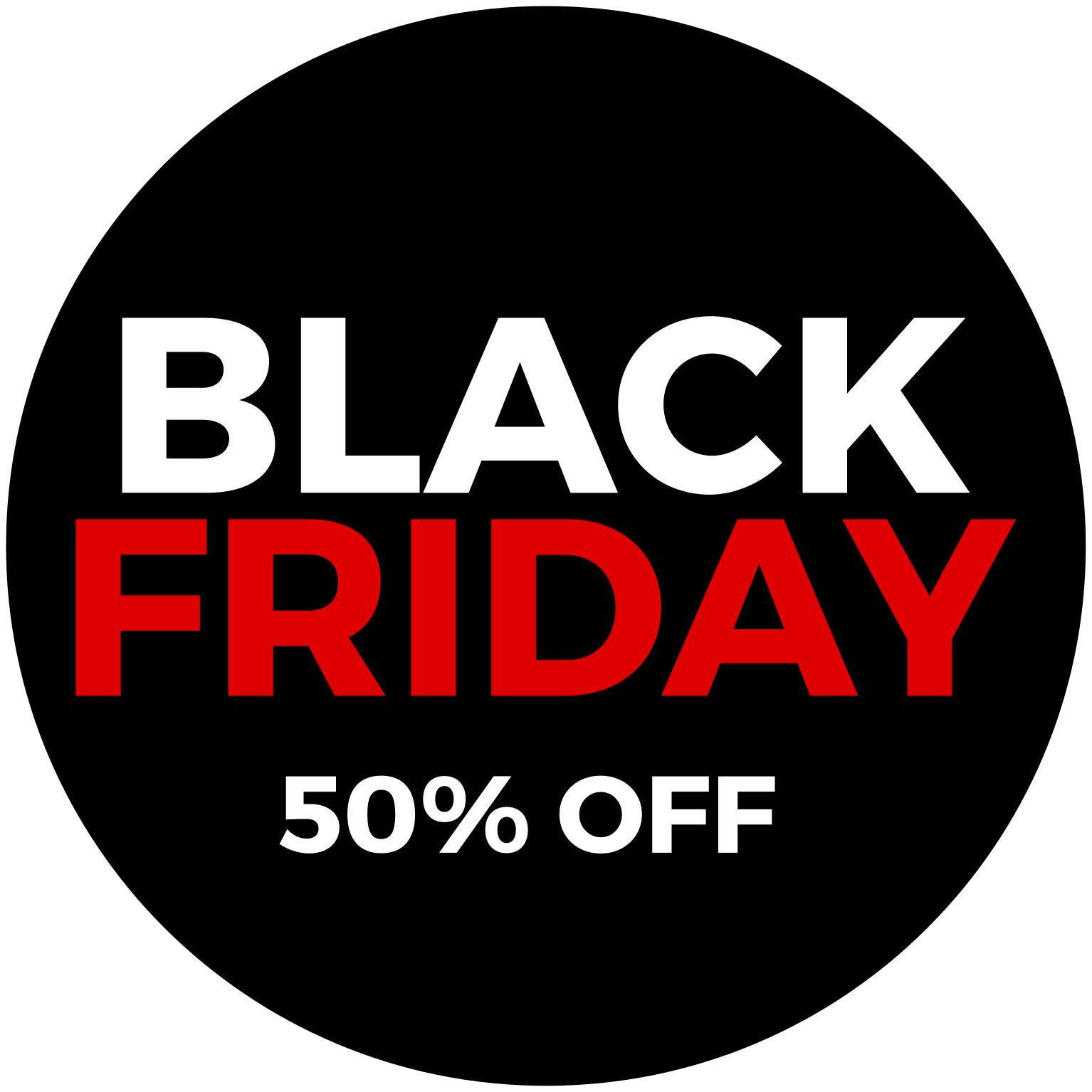 Tapete em vinil black friday com 50% de desconto - TenStickers
