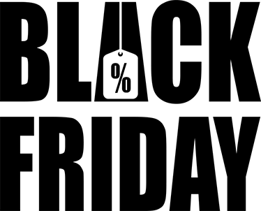 Tapete em vinil black friday fundo branco simples - TenStickers