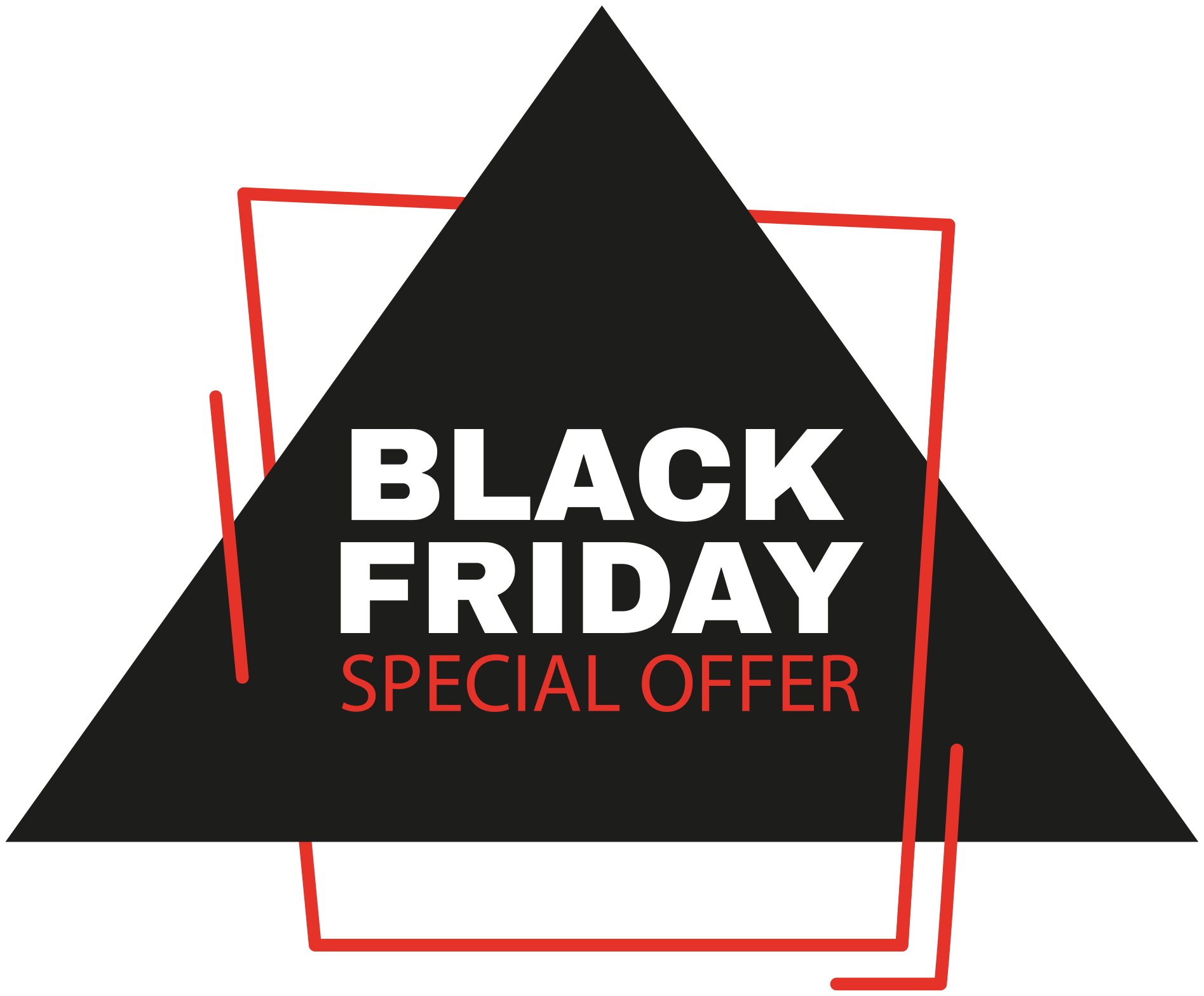 Tapete em vinil black friday placa de black friday - TenStickers