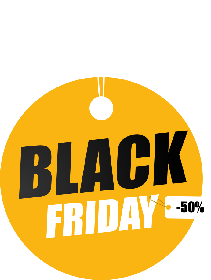 Tapete em vinil black friday círculo personalizado - TenStickers
