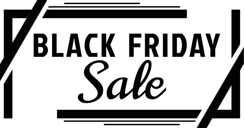 Tapete em vinil black friday promoção em caixa - TenStickers