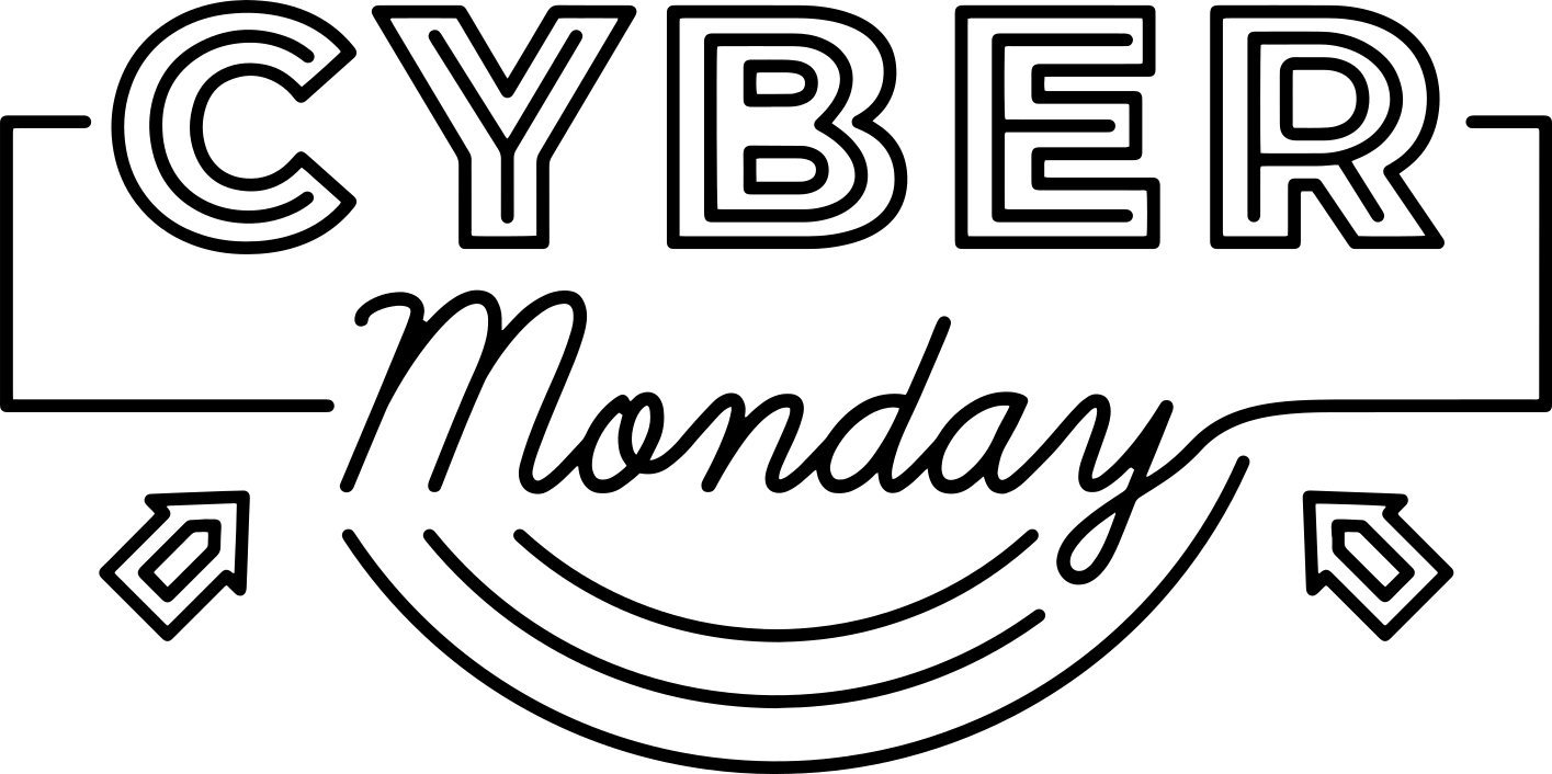 Tapete em vinil black friday setas de cyber monday - TenStickers