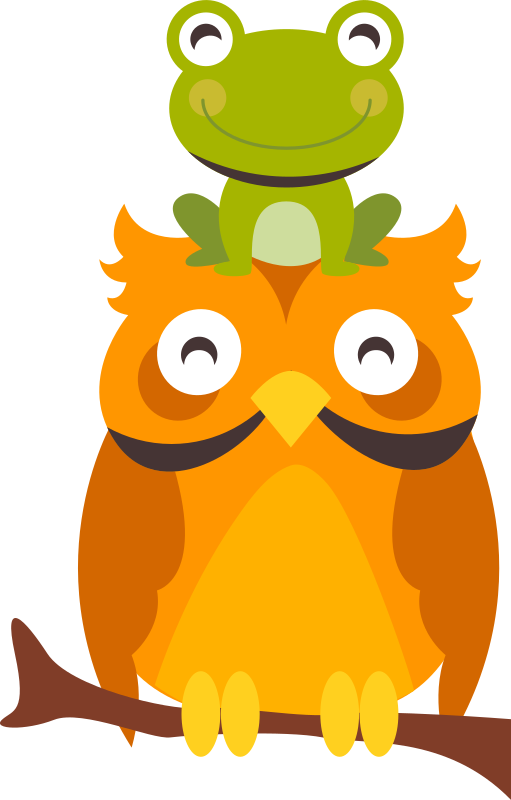 Tapete vinílico de animais personagens animais divertidos - TenStickers