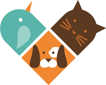 Tapete vinílico de animais rostos de animais coloridos - TenStickers