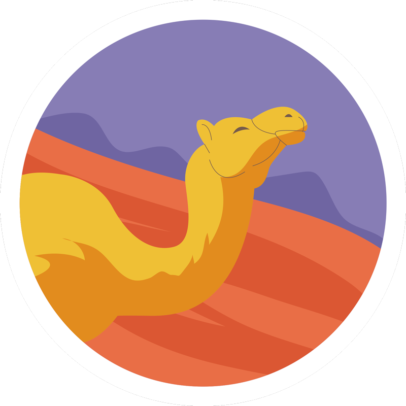 Tapete vinílico de animais do deserto - TenStickers