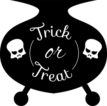 Tapete vinílico halloween caldeirão de doces - TenStickers