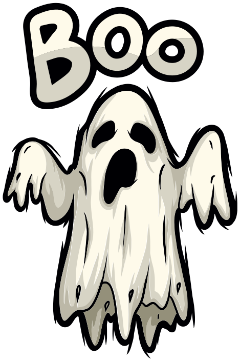 Tapete vinílico halloween figura fantasma boo - TenStickers