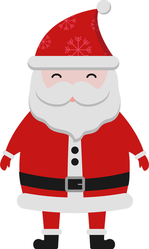 Tapete vinílico do natal papai noel para crianças - TenStickers