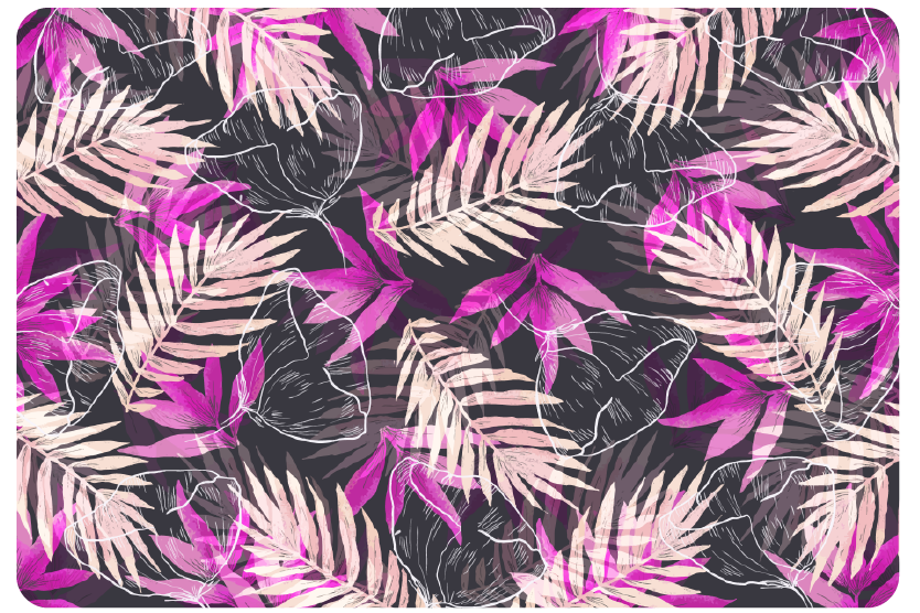 Tapete vinílico flores e plantas flores exóticas - TenStickers