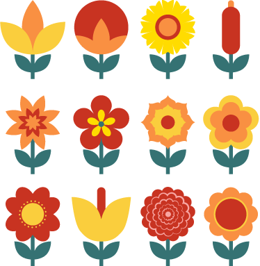 Tapete vinílico flores e plantas coleção verão - TenStickers