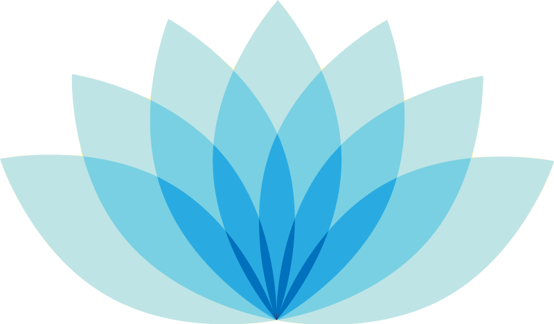 Tapete vinílico flores e plantas lótus monocromático - TenStickers